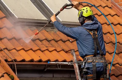 Démoussage et hydrofuge de toiture à Rions